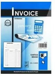 Kartasi Invoice Book 100 X 2 Sheets No.561